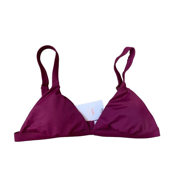 Andie Swim The Caicos Bikini Top Plum Purple Women’s Size Medium Adj Straps New! - Picture 6 of 10